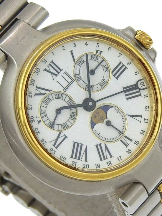 Dunhill Millennium Watches Moon face WhiteDial Stainless Steel/Plated Gold... main image 13